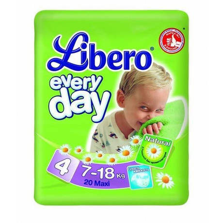 Подгузники LIBERO Everyday (7-18кг), 20 шт.