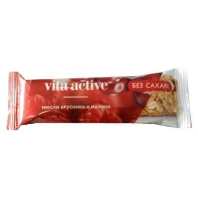 Вита Актив батончик фруктовый клюква и малина 30г