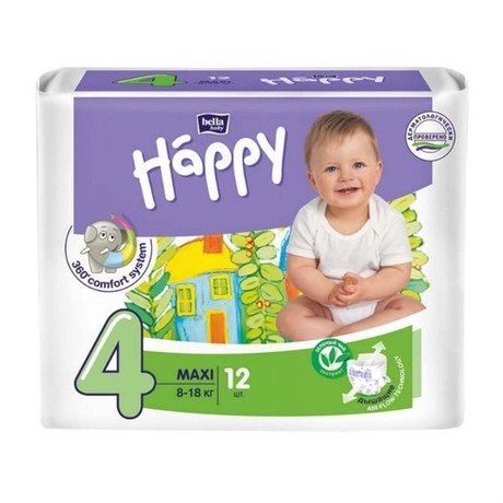 Подгузники BELLA HAPPY maxi (8-18кг), 16 шт.