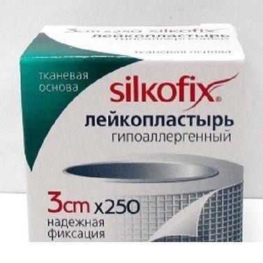 Лейкопластырь SILKOFIX 3см х 250см (тканевая основа)