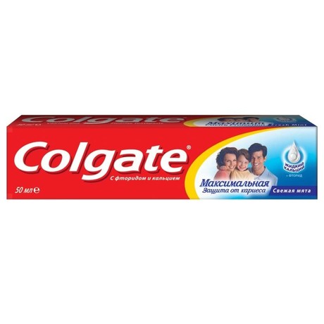 Зубная паста COLGATE Максимальная защита от кариеса Свежая мята 50мл