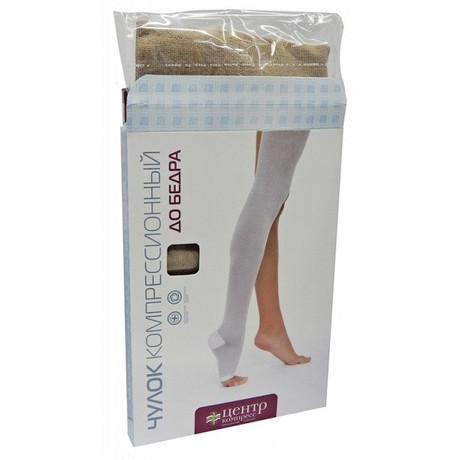 Чулки компрессионный  до бедра разм. №6 1шт.(серый)