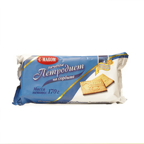 Печенье ПЕТРОДИЕТ с маком на сорбите 170г