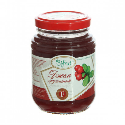Джем BIFRUT брусника на фруктозе 300мл
