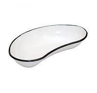 Лоток эмалированный почкообразный 250мм (белый)