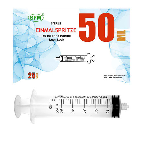 Шприц одноразовый без иглы 50мл