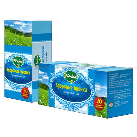 Чай лечебный FLORINA Здоровые бронхи №5 фильтр-пакетики 1,5г, 20 шт.