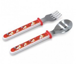 Набор СКАЗКА для кормления ложка+вилка из нержавеющей стали