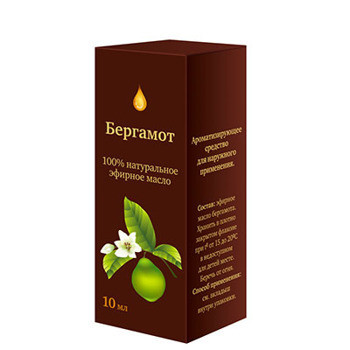 Масло натуральное Бергамота "Аптечный союз" 10мл