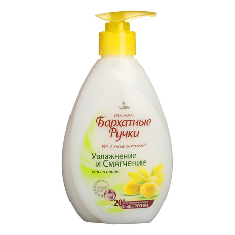 Крем-мыло БАРХАТНЫЕ РУЧКИ Увлажнение и Смягчение 240мл