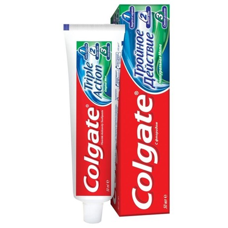 Зубная паста COLGATE Тройное действие 50мл (75г)