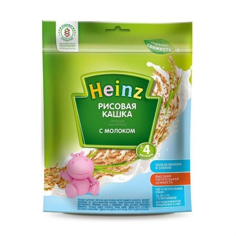 Каша ХАЙНЦ молочная рис (с 4 мес.) 250г