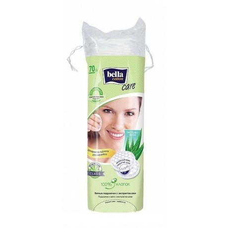 Ватные диски BELLA с экстрактом алоэ 70 шт.