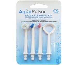 Насадка для ирригатора CS Medica AP-40 для ирригаторов серии AquaPulsar (4 шт. в комплекте)