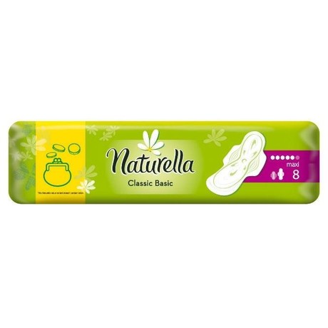 Прокладки гигиенические NATURELLA Basic Maxi с крылышками, 8 шт.