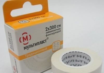 Лейкопластырь МУЛЬТИПЛАСТ катушка 3см x 300см