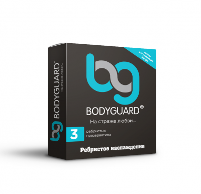 Презерватив BODYGUARD ребристые, 12 шт.