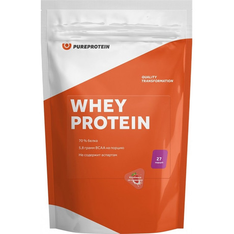 WHEY Protein 810г. Клубника со сливкамии.