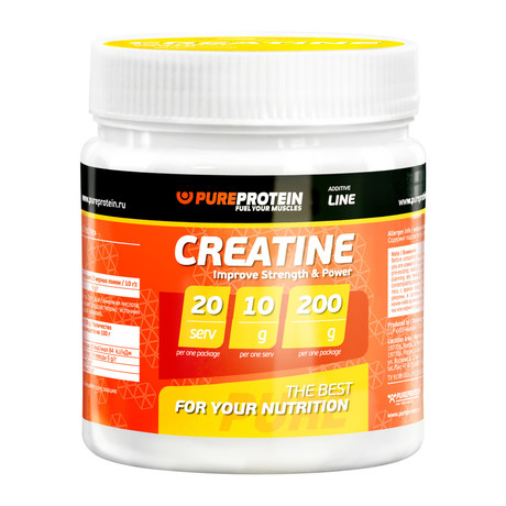 Pure Creatine 200г.Зеленое яблоко.