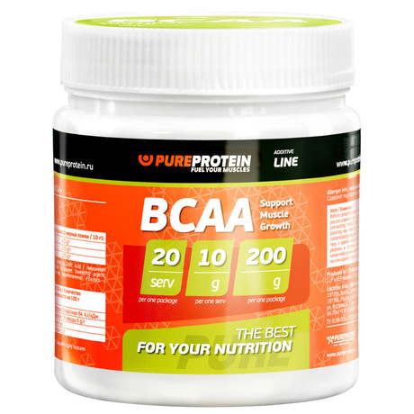 Pure BCAA 200г  Зеленое яблоко