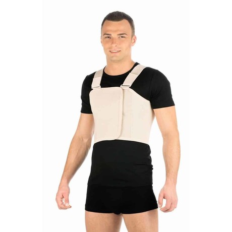 Бандаж Т-1339 послеоперационный на грудную клетку для мужчин разм. №4 (об. груди 100-110см) (бел.)