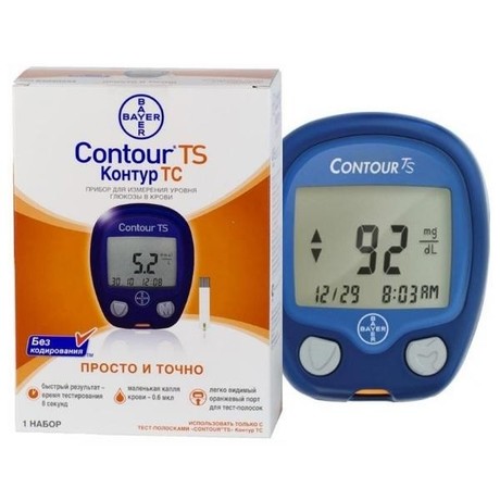 Глюкометр Contour TS с тест-полосками, 50 шт.