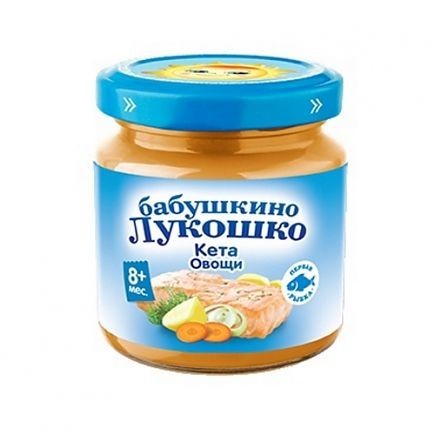 Пюре БАБУШКИНО ЛУКОШКО рагу из кеты с овощами 100г