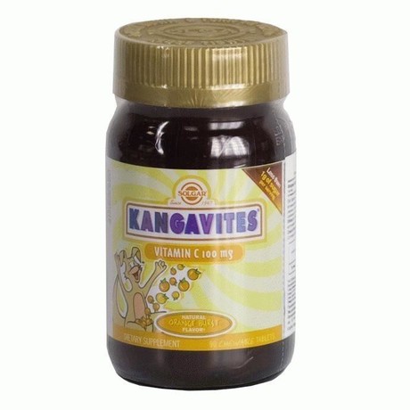 Кангавитес с витамином C 100 мг таблетки 940мг, 90 шт. (апельсин)