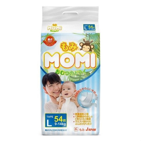 Подгузники-трусики MOMI L (9-14кг), 54 шт.