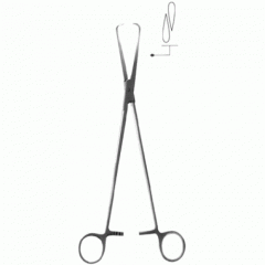 Щипцы однозубные для оттягивания матки (пулевые) 250мм (арт. Щ-66)