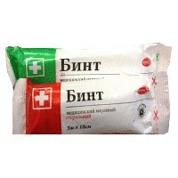 Бинт ЭКСТРА марлевый стерильный 5м х 10см инд. уп. (36г/кв.м)