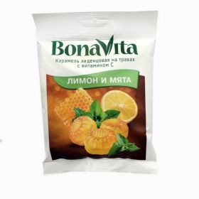 Карамель BONA VITA (Бона Вита) Лимон и мята 60г