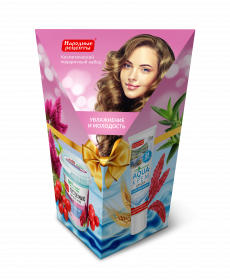 Набор косметический НАРОДНЫЕ РЕЦЕПТЫ (мыло на Байкальской глине 155мл + крем для рук 45мл)