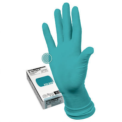 Перчатки смотровые н/стер. разм. L (нитрил. неопудр. удлин. повыш. прочности MANUAL XN809) №25