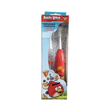 Зубная щетка детская LONGA VITA Angry Birds вибрационная (с 3 лет)