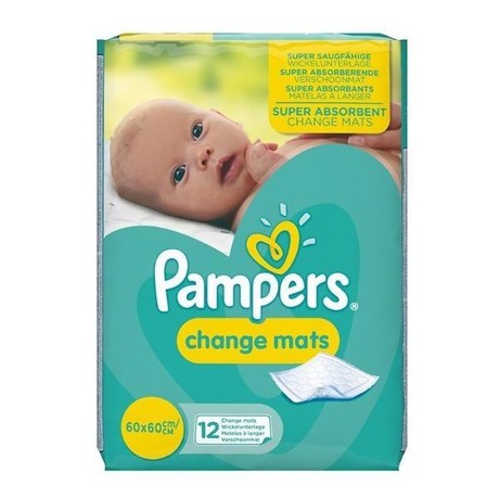 Пеленки PAMPERS ChangeMats для переодевания 60 х 60см, 12 шт.
