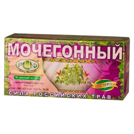 Чай лечебный СИЛА РОССИЙСКИХ ТРАВ №26 мочегонный фильтр-пакетики, 20 шт.