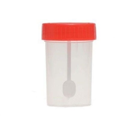 Контейнер для сбора биоматериалов 60мл стерильный с ложкой