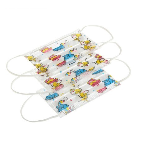 Маска медицинская одноразовая нестерильная (9,5 х 14,5см), 50 шт.  (для детей)