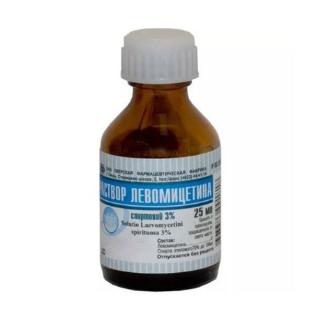 Левомицетин флаконы 3% , 25 мл