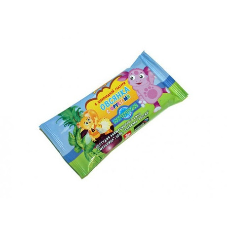 Батончики мюсли ЛУНТИК Овсянка с фруктами в шоколадной глазури 40г