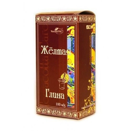 Глина косметическая желтая 100г