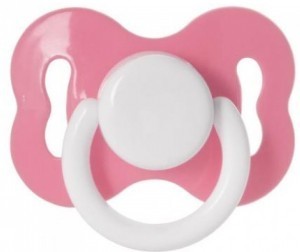 Соска-пустышка КУРНОСИКИ 13103 латексная ортодонтическая, 2 шт.  (с рожд.)