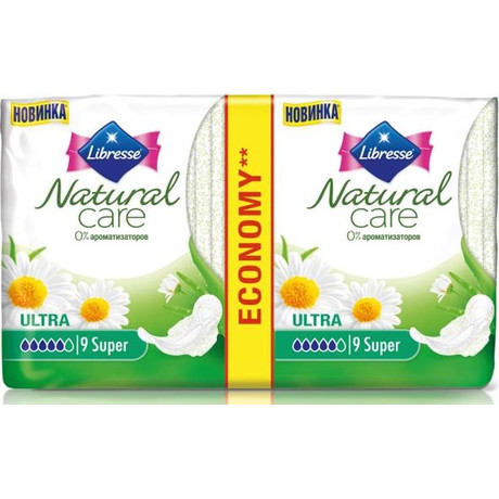 Прокладки гигиенические LIBRESSE Natural Super Care, 18 шт.