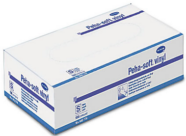 Перчатки смотровые нестерильные разм. S (виниловые неопудренные PEHA-SOFT Vinyl)