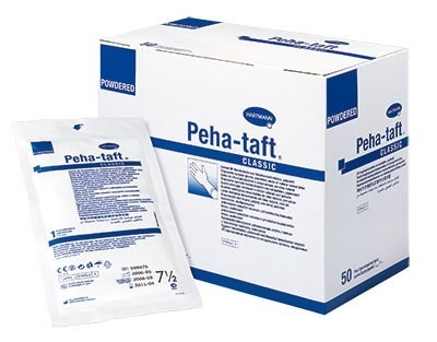 Перчатки хирургические стерильные разм. 7,5 (латекс. PEHA-TAFT Classic опудренные анатомические) (арт. 942 744)