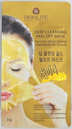 Маска косметическая SKINLITE пленка золотая Обновление кожи 15г