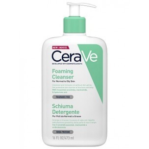 CeraVe гель очищающий для нормальной и жирной кожи лица и тела 473мл