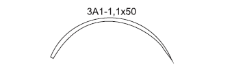 Игла хирургическая 3А1-1,1х50, 50 шт.