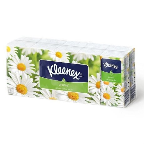 Платок носовой KLEENEX Ромашка 10х10 шт.